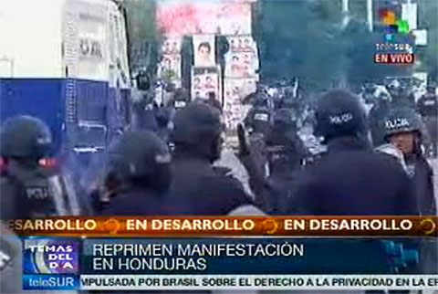 Polisbrutalitet i valet i Honduras